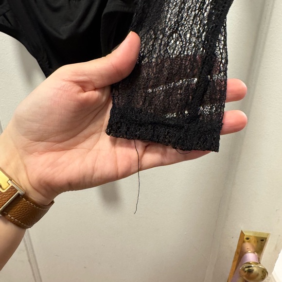 Lulu's Black Lace Bodysuit - Picture 5 of 5